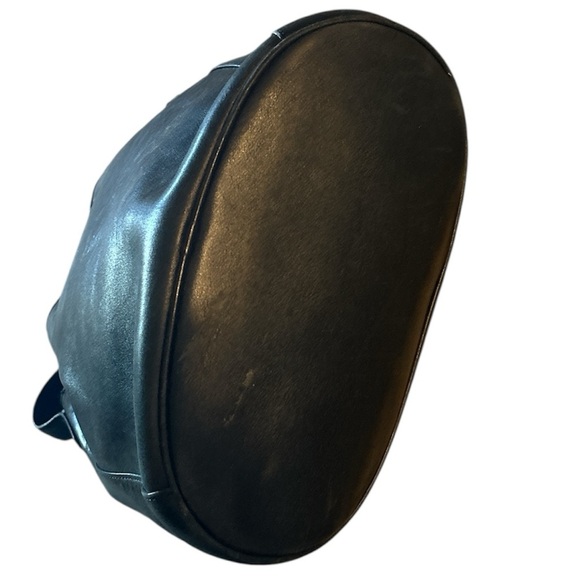 Anne Klein Black Leather Bucket Bag - Picture 8 of 10